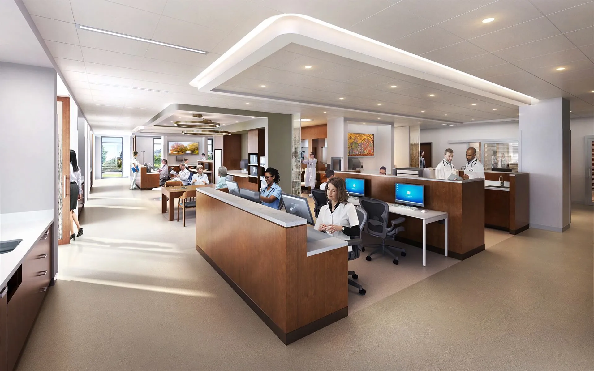 Healthcare interior design environment